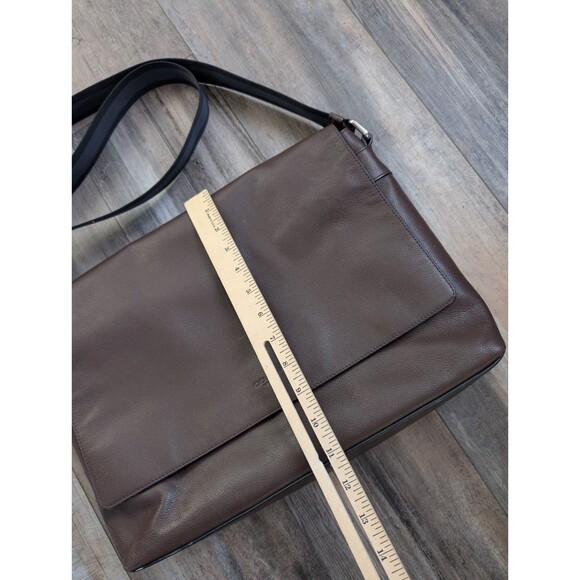 COACH F54792 Charles Messenger Chocolate Brown Leather Shoulder Laptop Bag - Picture 2 of 10